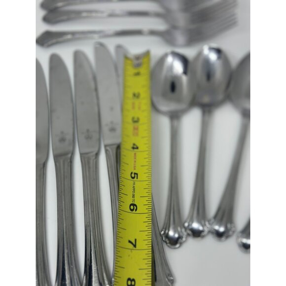 VTG Pfaltzgraff Jamestown Stainless Steel Flatware Set-of-15 Knives Spoons Forks - Picture 8 of 10